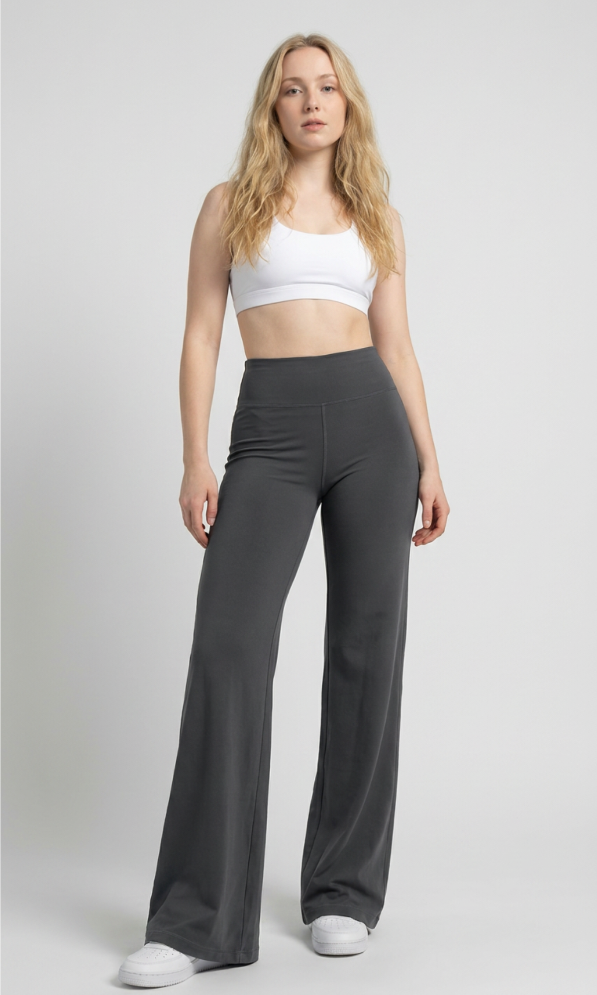 Pantalón Flare Moldeador de Licra – Cintura Alta