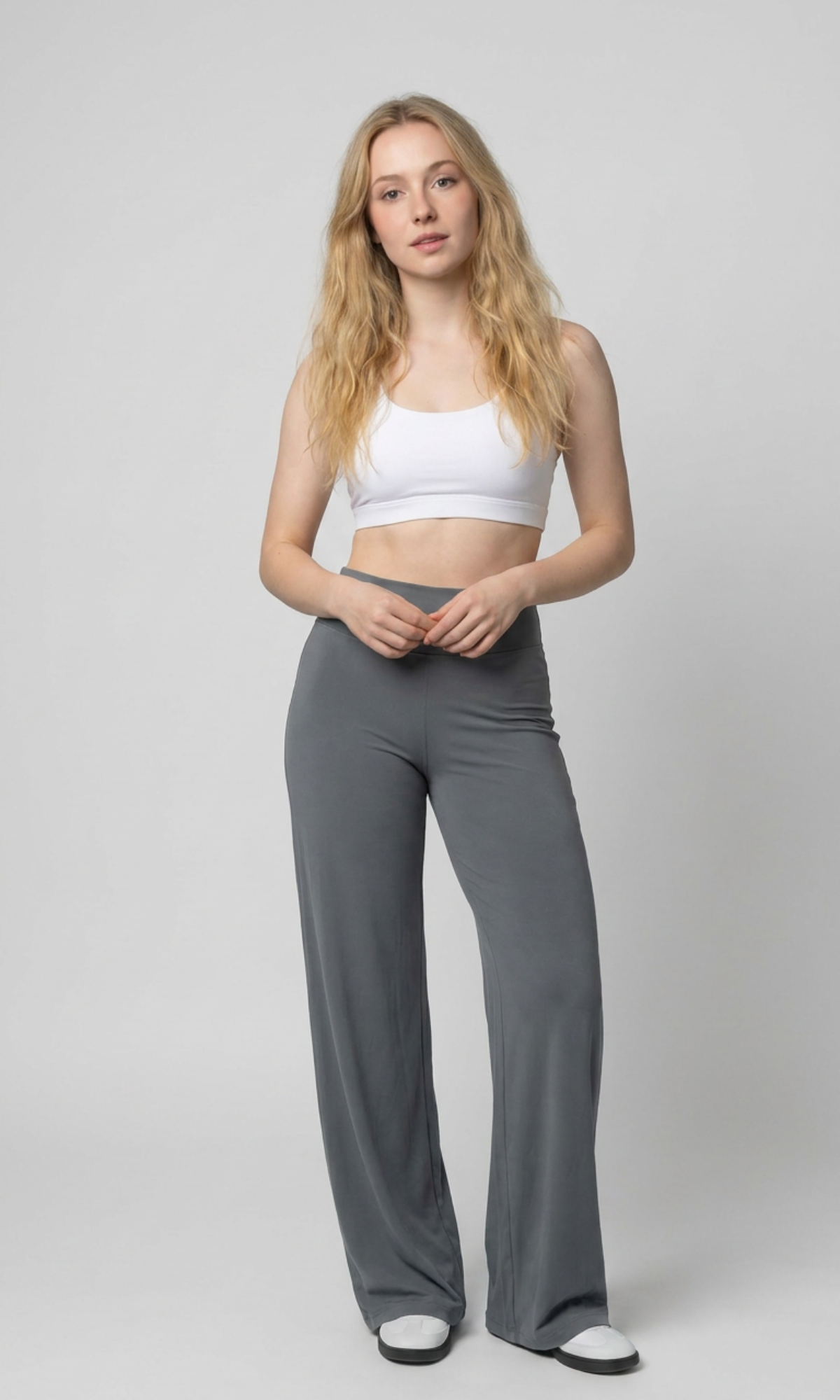 Pantalón Flare Moldeador de Licra – Cintura Alta