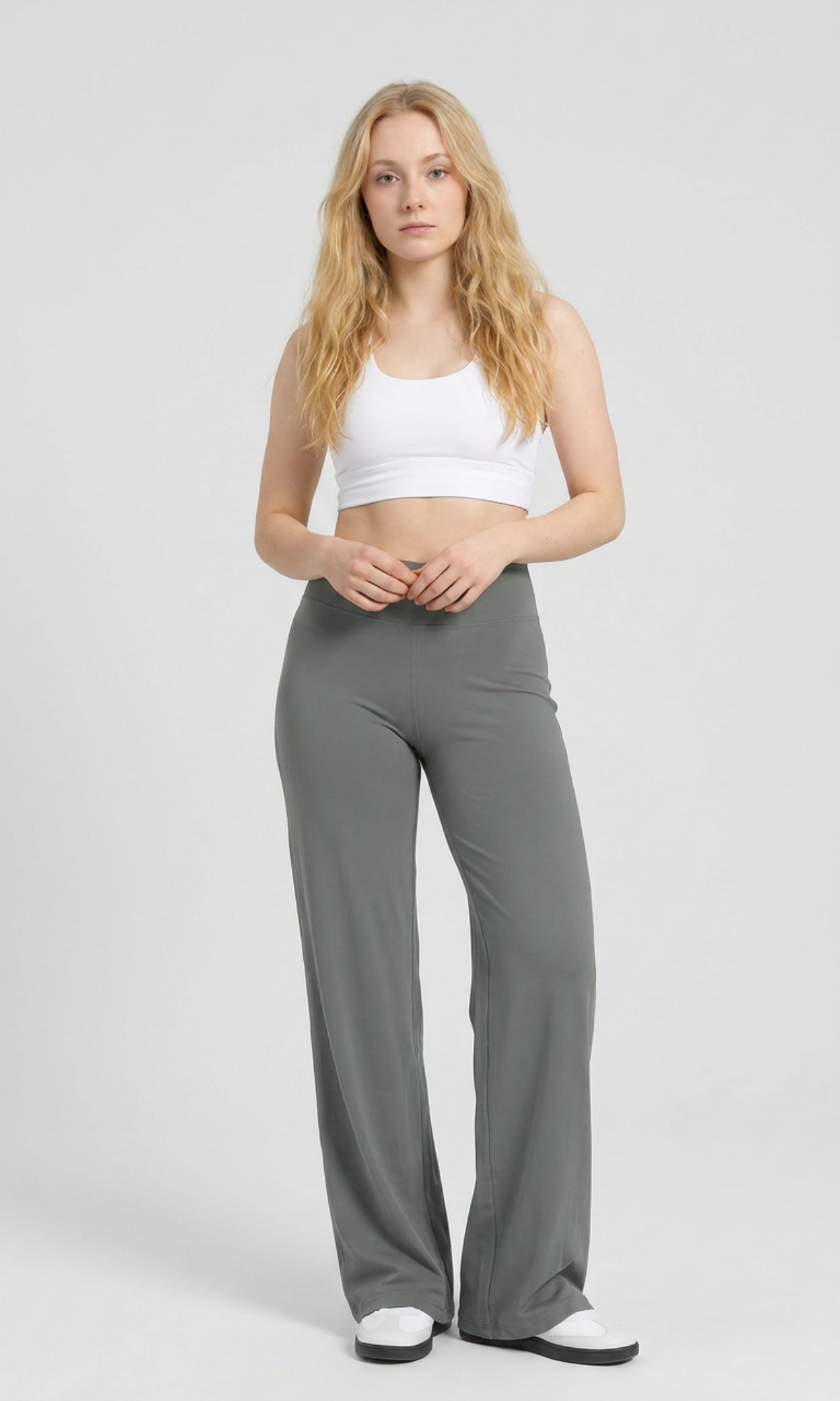 Pantalón Flare Moldeador de Licra – Cintura Alta