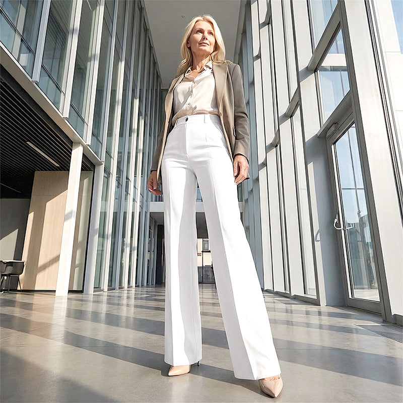 Pantalón Ancho de Tiro Alto | Estilo Elegante y Cómodo
