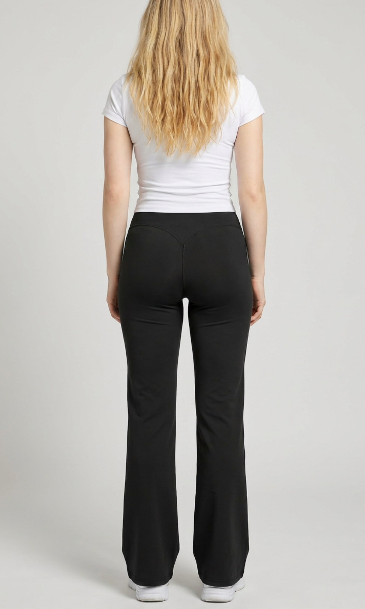 Pantalón Flare Moldeador de Licra – Cintura Alta