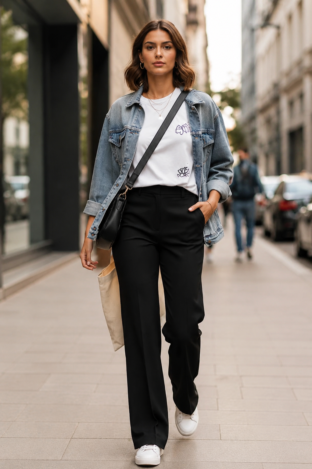 Pantalón Ancho de Tiro Alto | Estilo Elegante y Cómodo