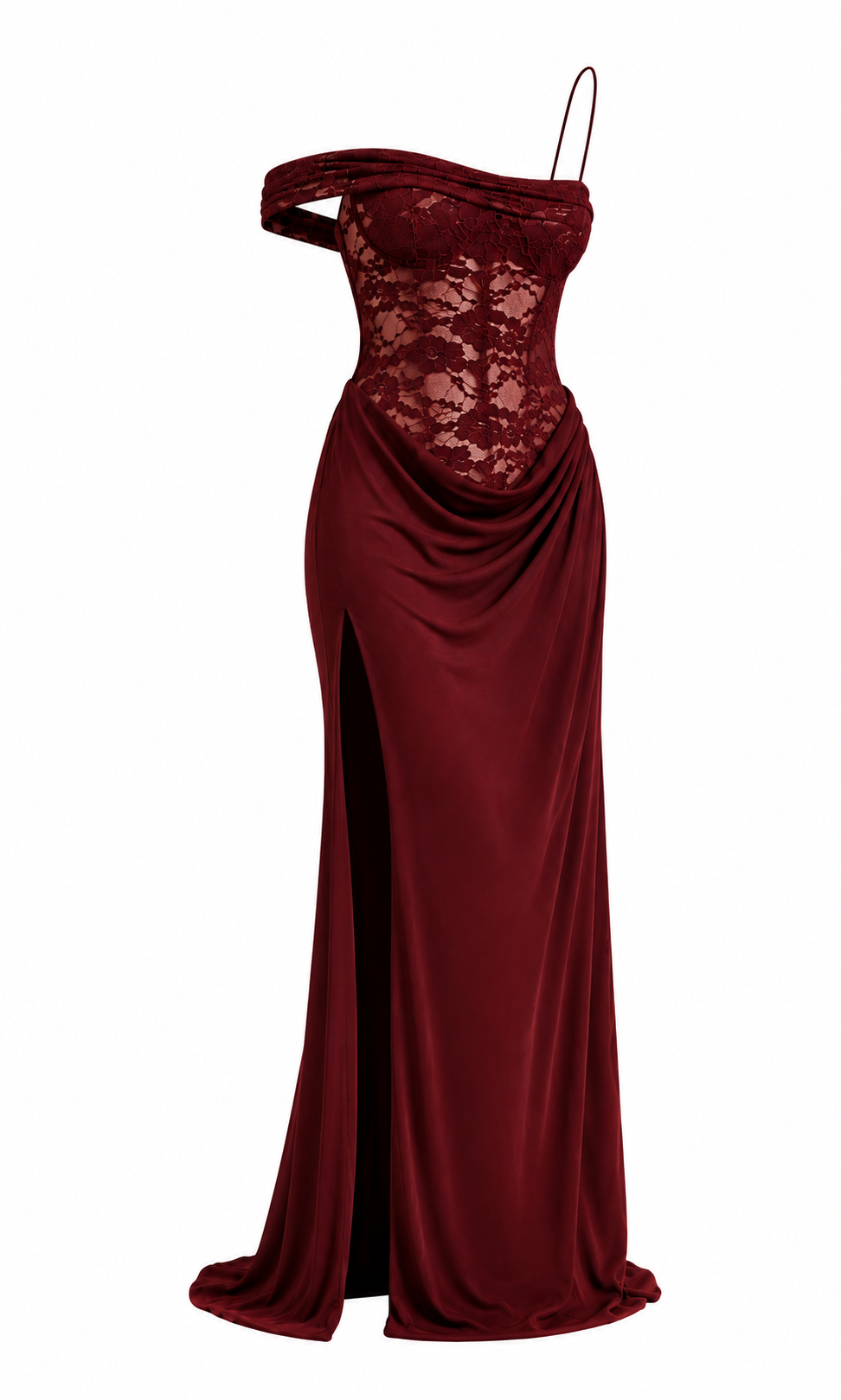 Vestido Majesté Satin Lace