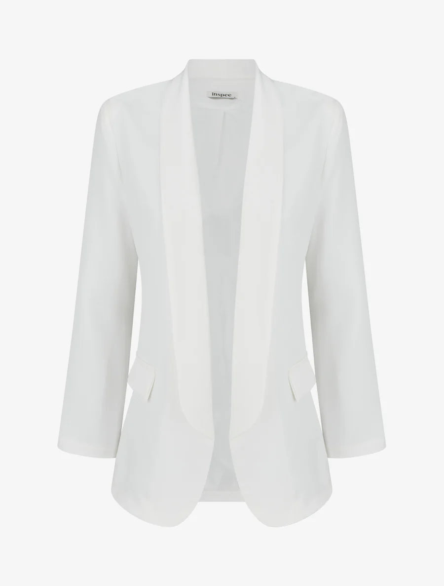 Blazer recto de manga larga