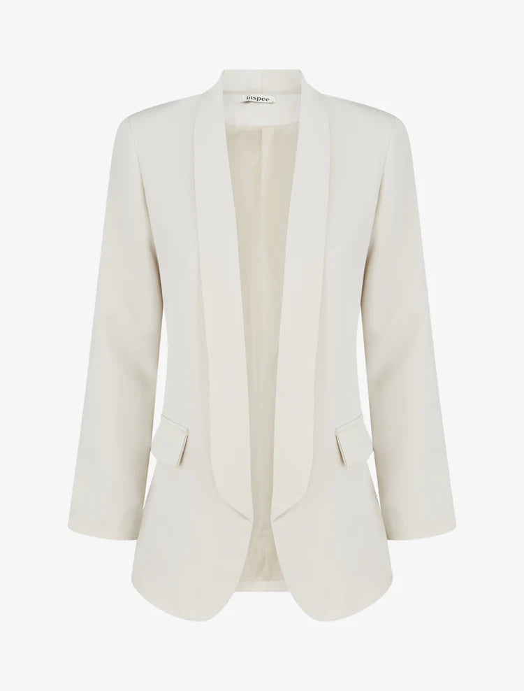 Blazer recto de manga larga