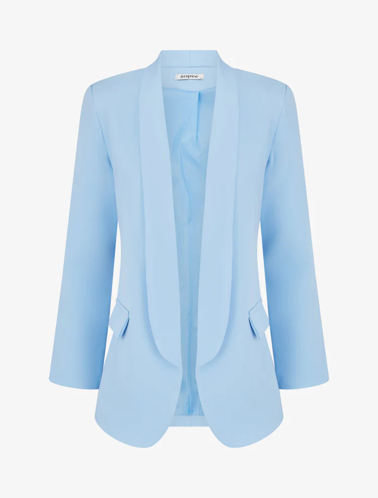 Blazer recto de manga larga