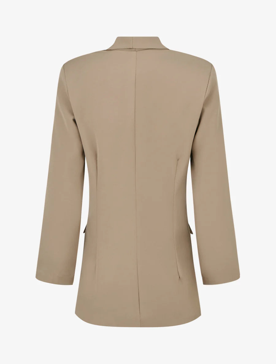 Blazer recto de manga larga
