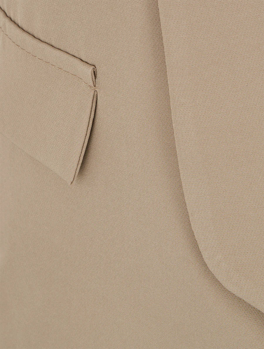 Blazer recto de manga larga