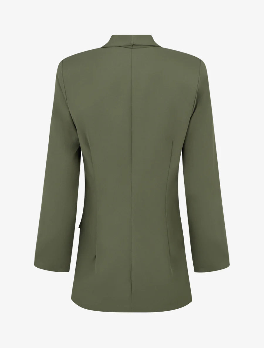Blazer recto de manga larga