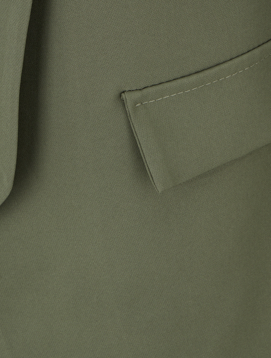 Blazer recto de manga larga