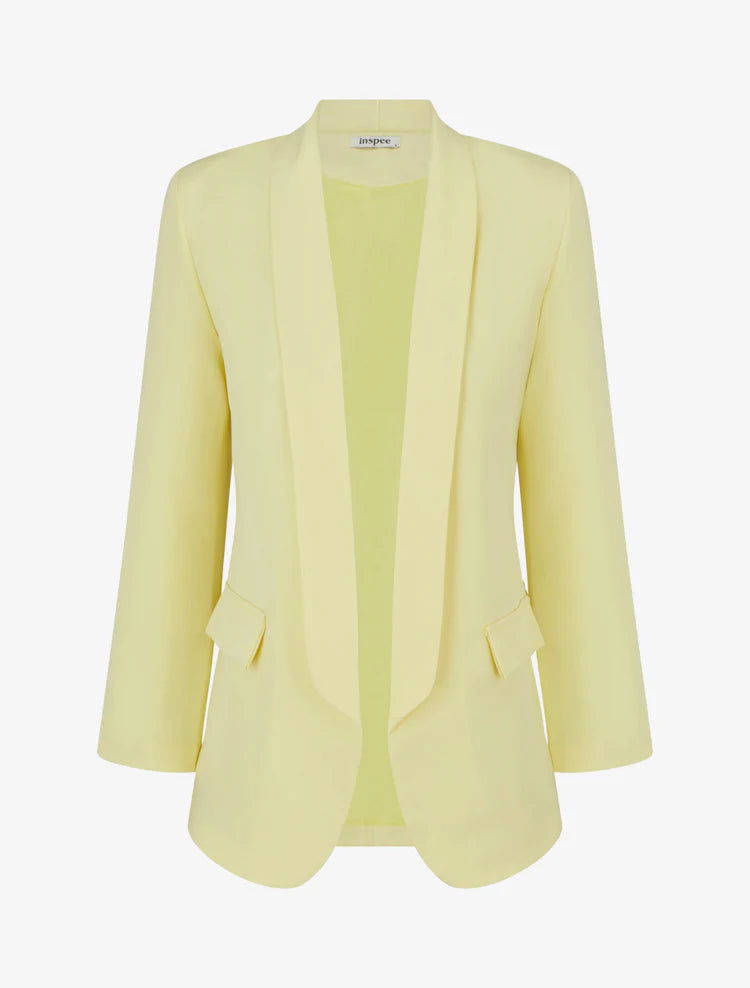 Blazer recto de manga larga