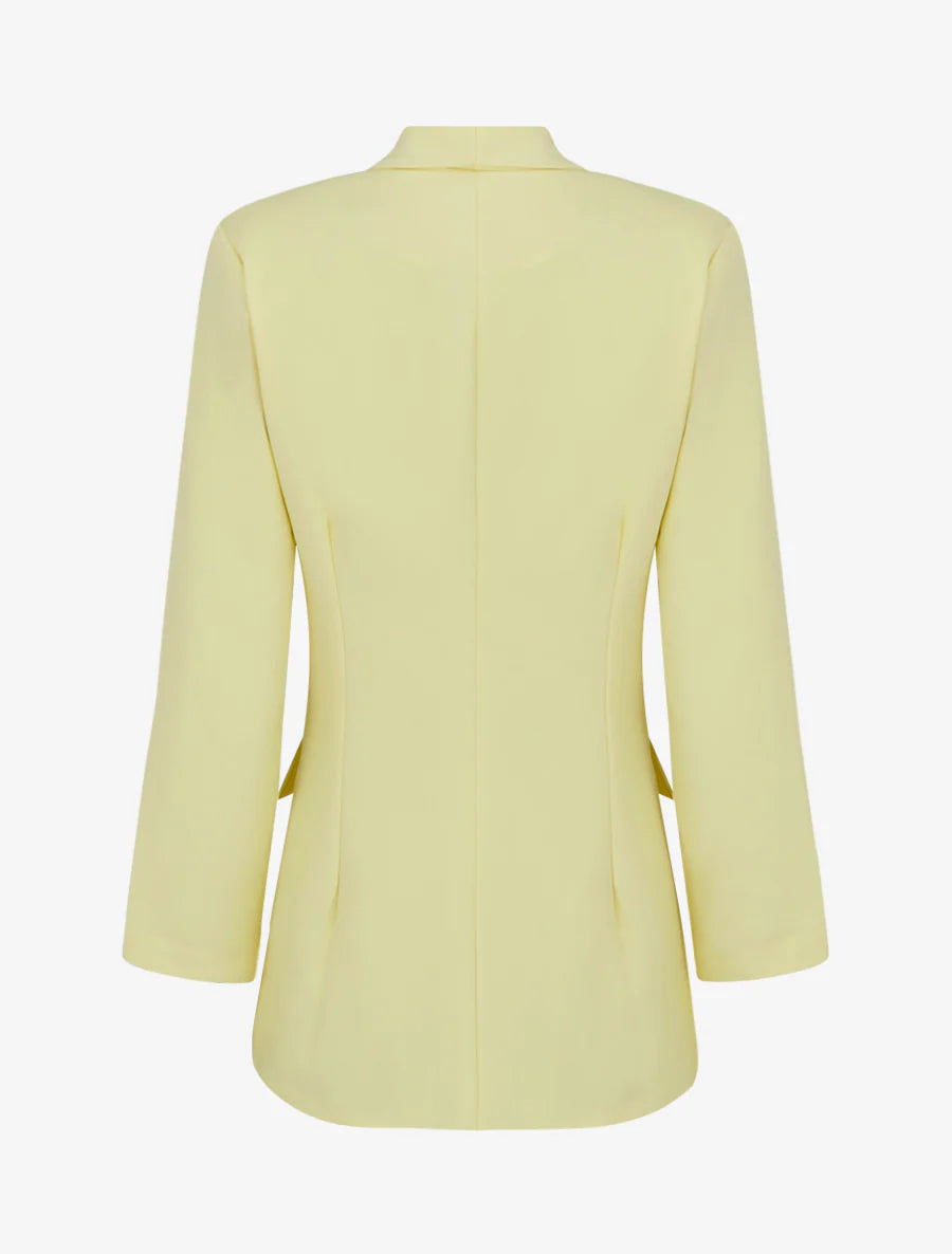 Blazer recto de manga larga