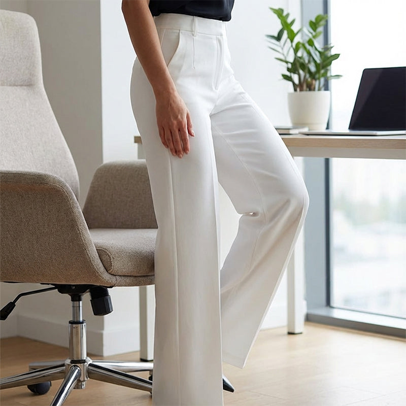Pantalón Ancho de Tiro Alto | Estilo Elegante y Cómodo